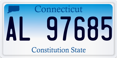 CT license plate AL97685