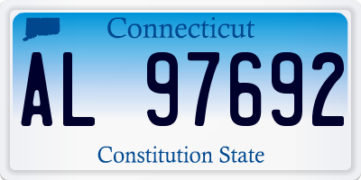 CT license plate AL97692