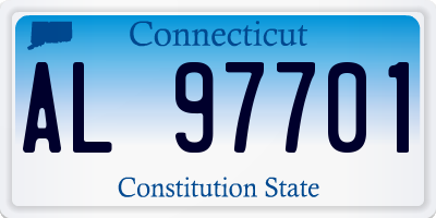 CT license plate AL97701