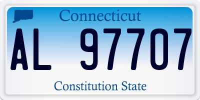 CT license plate AL97707