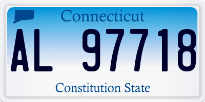 CT license plate AL97718
