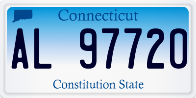 CT license plate AL97720
