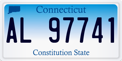 CT license plate AL97741