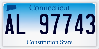 CT license plate AL97743