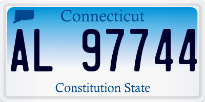 CT license plate AL97744