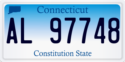 CT license plate AL97748