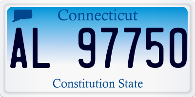 CT license plate AL97750