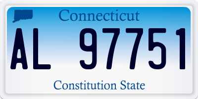 CT license plate AL97751