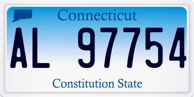 CT license plate AL97754