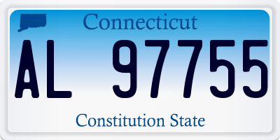 CT license plate AL97755