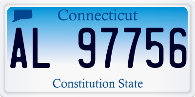 CT license plate AL97756