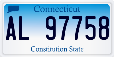 CT license plate AL97758