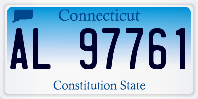 CT license plate AL97761