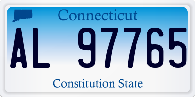 CT license plate AL97765