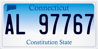 CT license plate AL97767