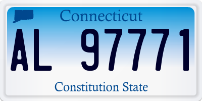 CT license plate AL97771