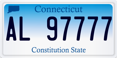 CT license plate AL97777