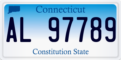 CT license plate AL97789