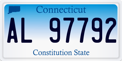 CT license plate AL97792