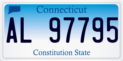 CT license plate AL97795