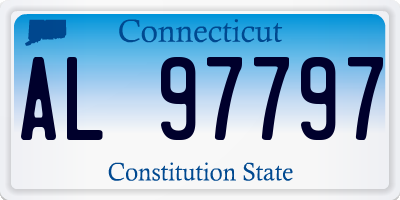 CT license plate AL97797