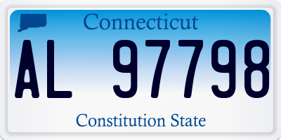 CT license plate AL97798