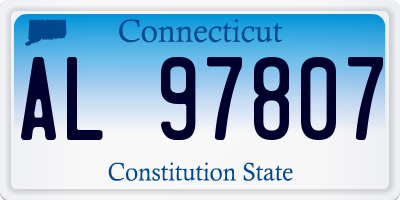 CT license plate AL97807