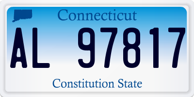 CT license plate AL97817