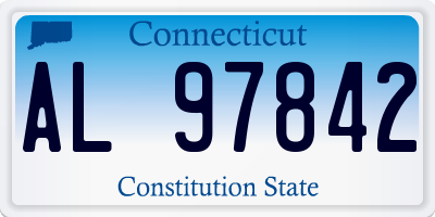 CT license plate AL97842