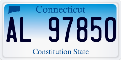 CT license plate AL97850