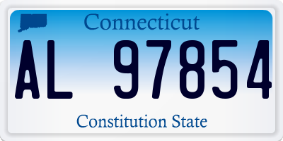 CT license plate AL97854
