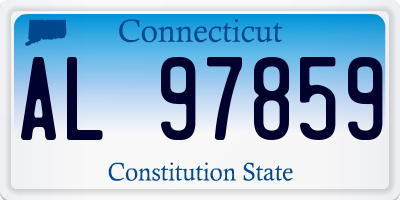 CT license plate AL97859