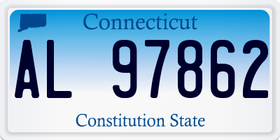 CT license plate AL97862