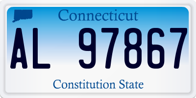 CT license plate AL97867