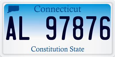 CT license plate AL97876