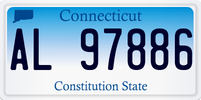 CT license plate AL97886