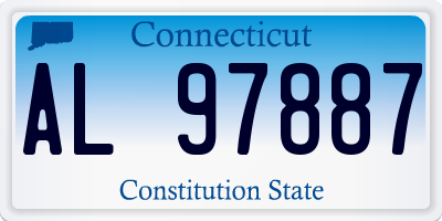 CT license plate AL97887