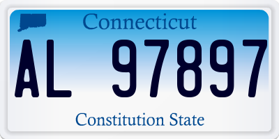 CT license plate AL97897