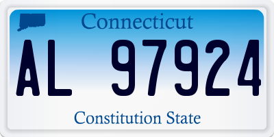 CT license plate AL97924