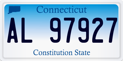 CT license plate AL97927
