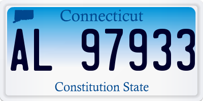 CT license plate AL97933