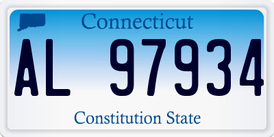 CT license plate AL97934
