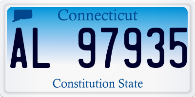CT license plate AL97935