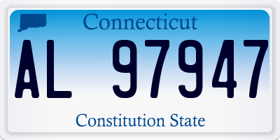 CT license plate AL97947