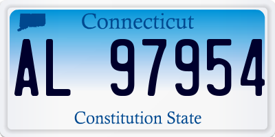 CT license plate AL97954