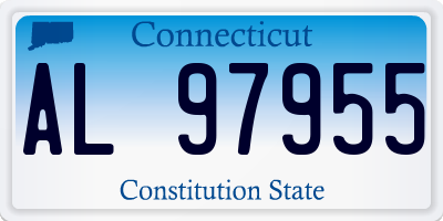 CT license plate AL97955