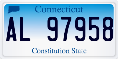 CT license plate AL97958