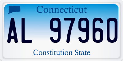 CT license plate AL97960