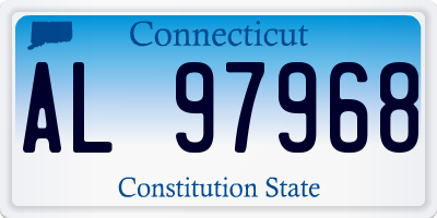 CT license plate AL97968