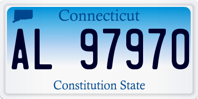 CT license plate AL97970